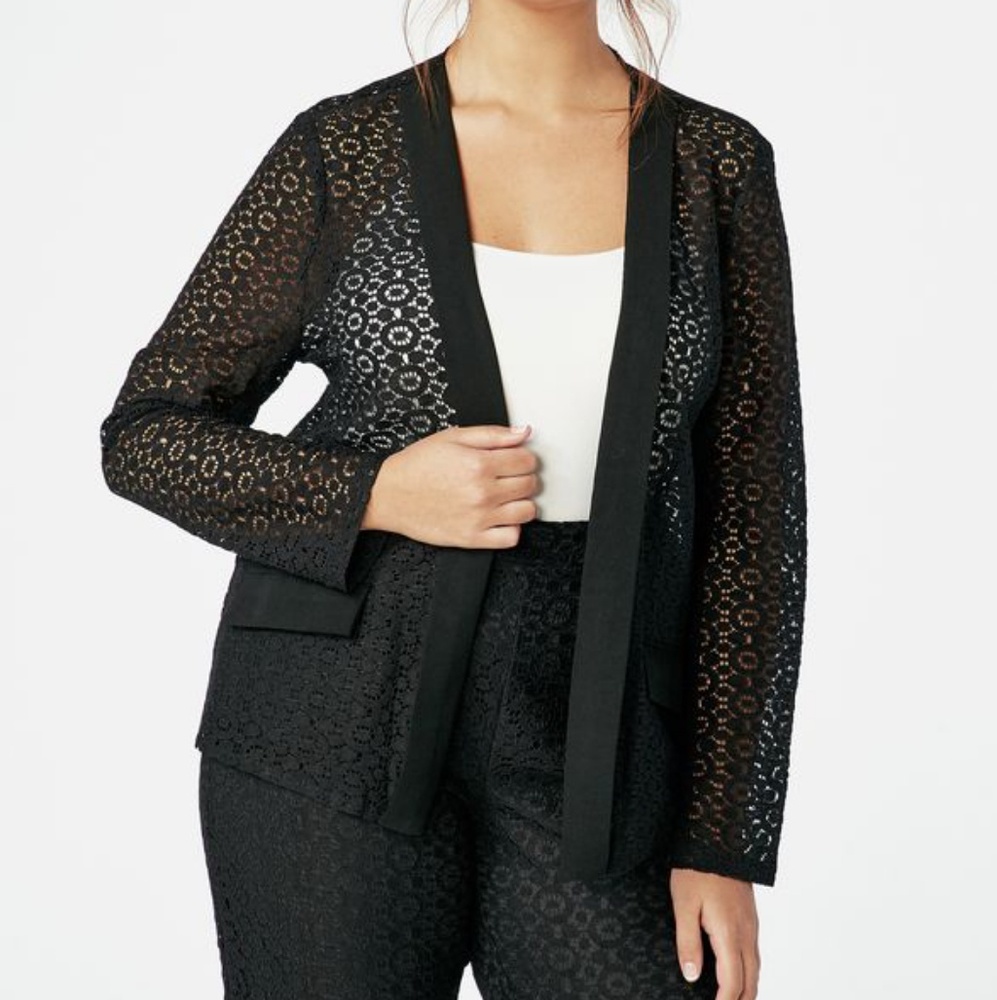 Justfab Lace Blazer sz 1x